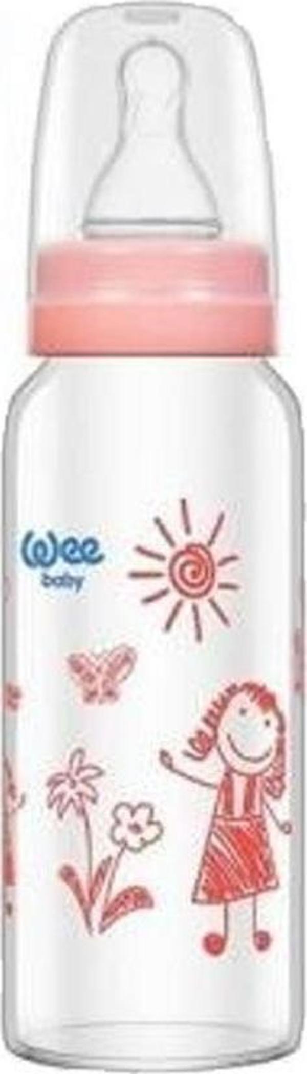 Wee Baby Isıya Dayanıklı Cam Biberon 180 ml 771 - Image 1