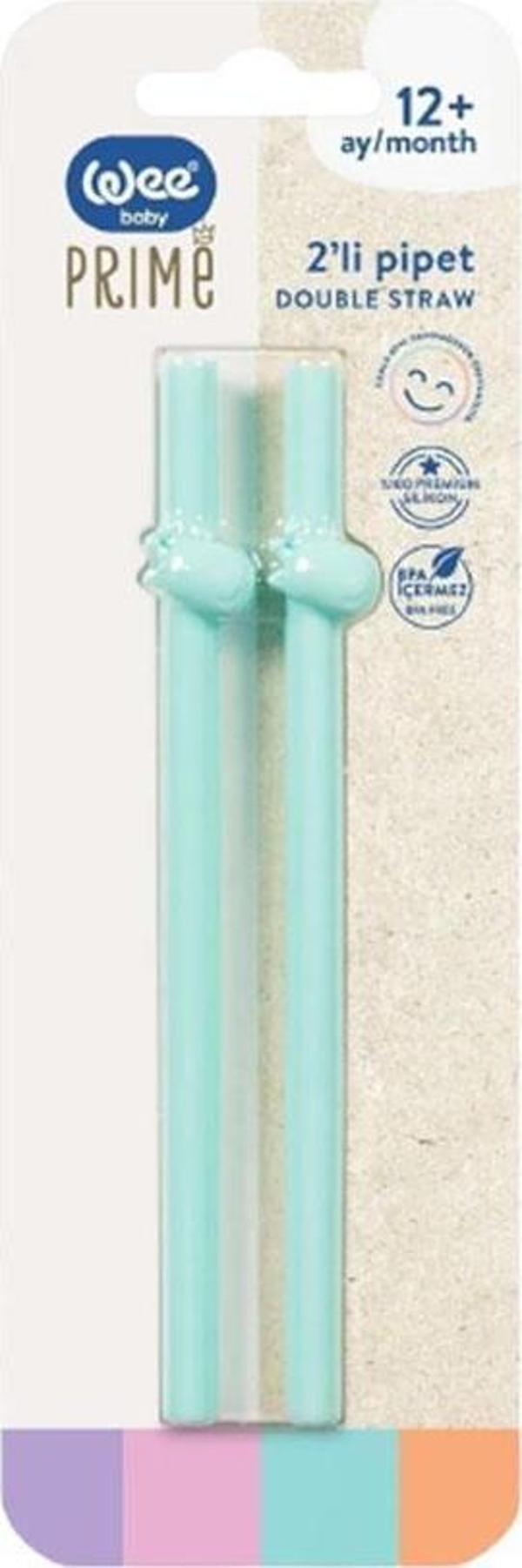 Wee Baby Silikon 2'li Pipet 12+ Ay 929 Yeşil - Image 1