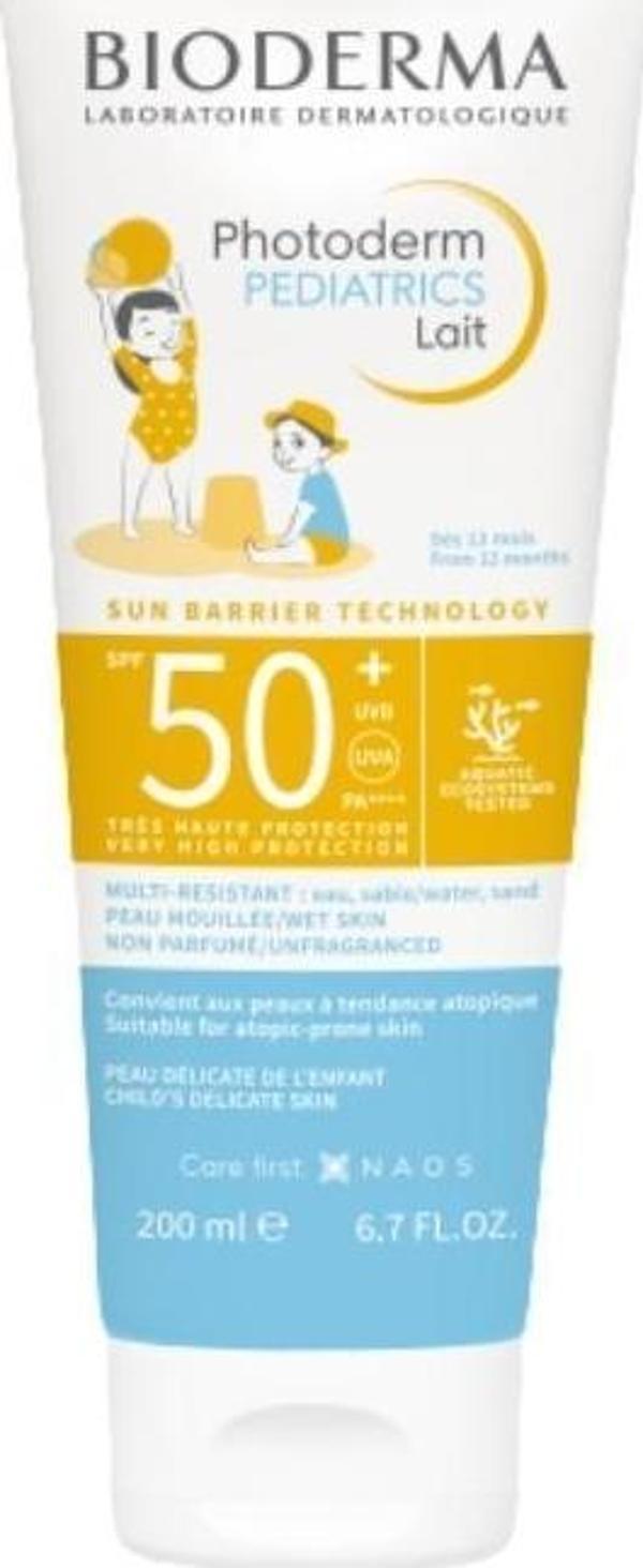 Photoderm Pediatrics Lait SPF50+ Çocuklar ve Bebekler İçin Güneş Koruyucu Süt 200 ml - Image 1