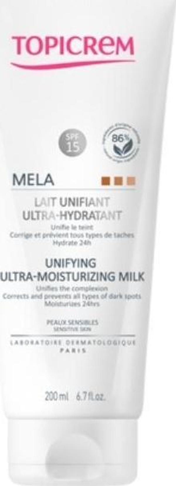 Mela Unifying Ultra Moisturizing Milk SPF15 Aydınlatıcı Vücut Sütü 200ml - Image 1