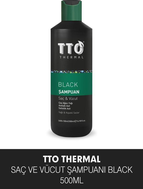 TTO Black Saç Ve Vücut Şampuanı 400+100 Ml - Image 1