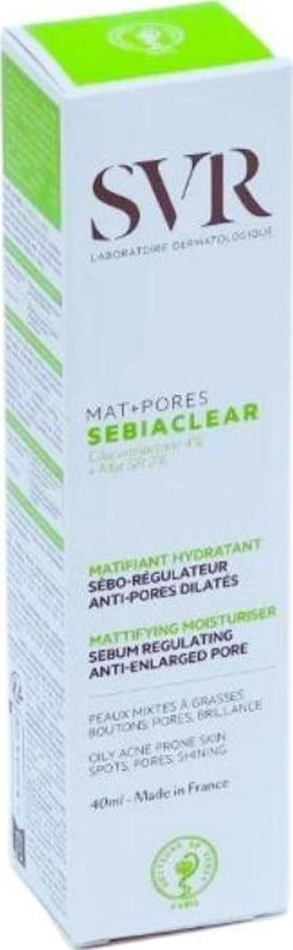 Sebiaclear Mat+ Pores Cream Yağlı Ciltler İçin Yüz Bakım Kremi 40ml - Image 1