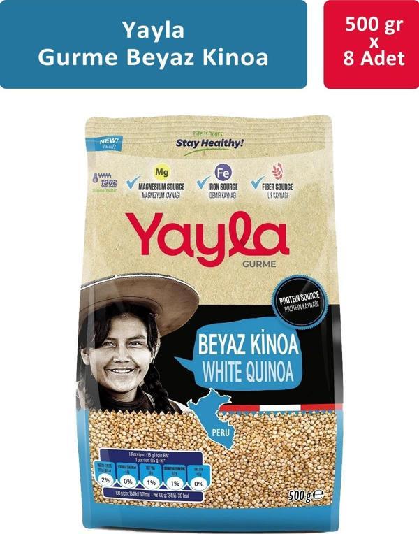 Yayla Gurme Beyaz Kinoa 500 gr x 8 Adet - Image 1