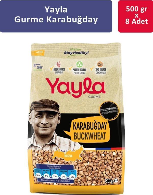 Yayla Gurme Karabuğday 500 gr x 8 Adet - Image 1
