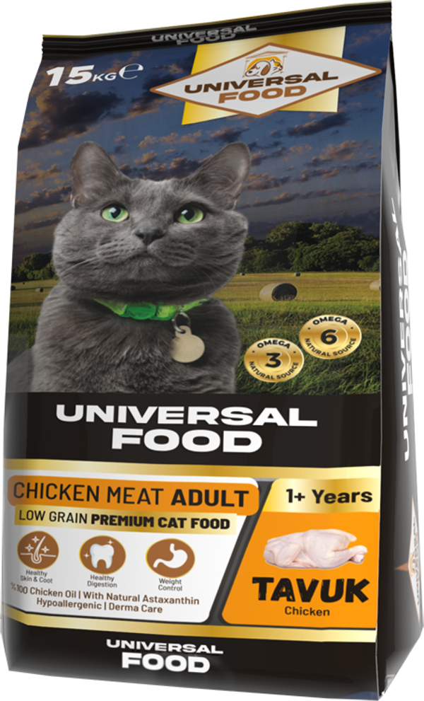 Universal Food Kedi Maması Tavuklu 15 Kg - Image 1