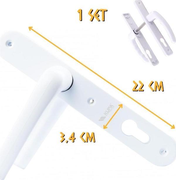 Kupa PVC Pimapen Kapı Kolu - Yale - 1 Takım - Image 1