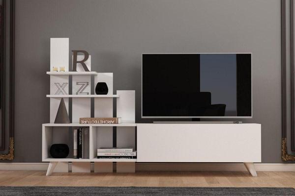 Derya Dekor Vale Tv Sehpa Beyaz - Image 1
