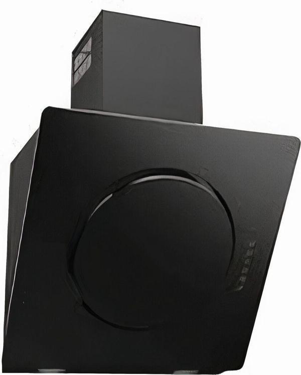 Tragen Anthemis Duvar Tipi 60 cm Eğimli Siyah Cam Davlumbaz - Image 1