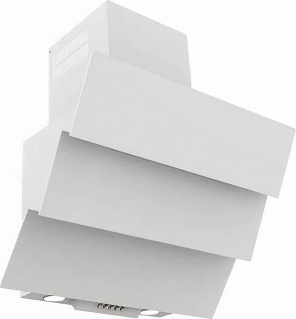 Tragen Safran Duvar Tipi 60 cm Eğimli Beyaz Cam Davlumbaz - Image 1