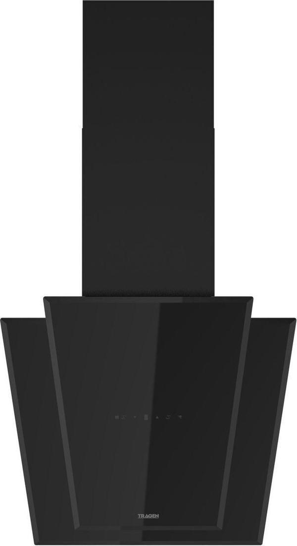 Tragen Duvar Tipi 60 cm Siyah Cam Batman Davlumbaz - Image 1