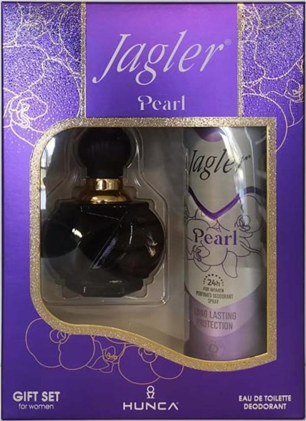 Jagler Pearl Kadın Parfüm Seti 60 ml Edt + 150 ml Deodorant - Image 1