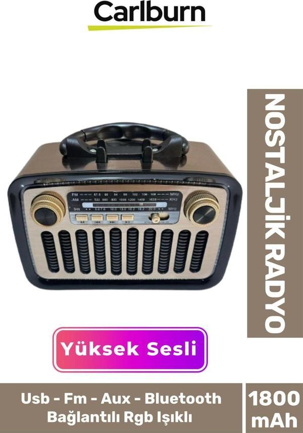 Kaliteli Yüksek Sesli Retro Nostalji Bluetooth Bağlantılı Usb Sd Kart Radyo Mp3 Player Müzik Kutusu - Image 1