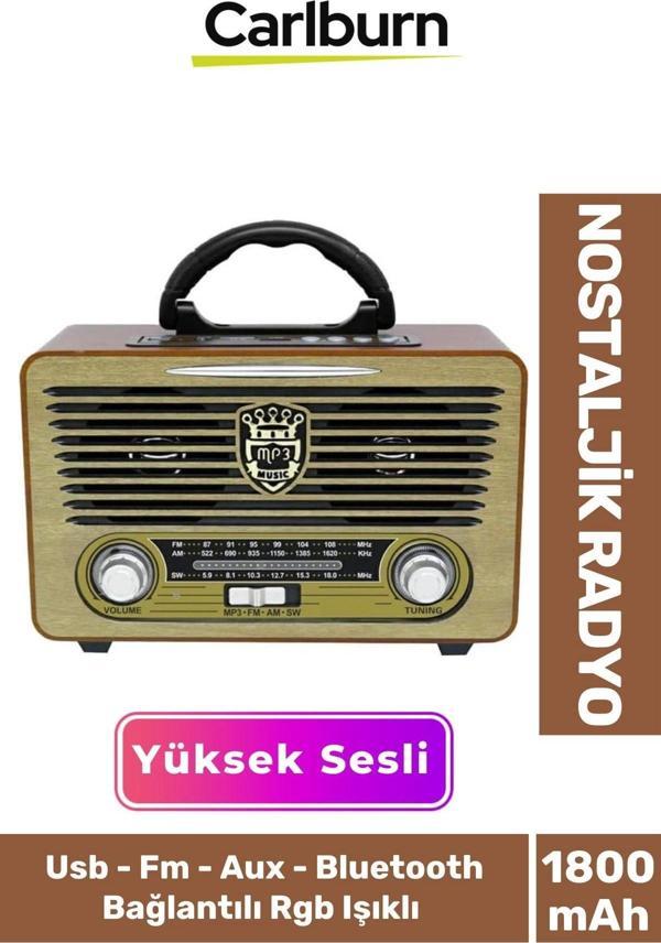 Kaliteli Yüksek Sesli Retro Nostalji Bluetooth Bağlantılı Usb Sd Kart Radyo Mp3 Player Müzik Kutusu - Image 1