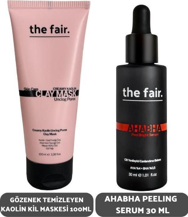 the fair. Gözenek Temizleyen Kaolin Kil Maskesi 100 ml ve Ahabha Peeling Serum 30 ml - Image 1