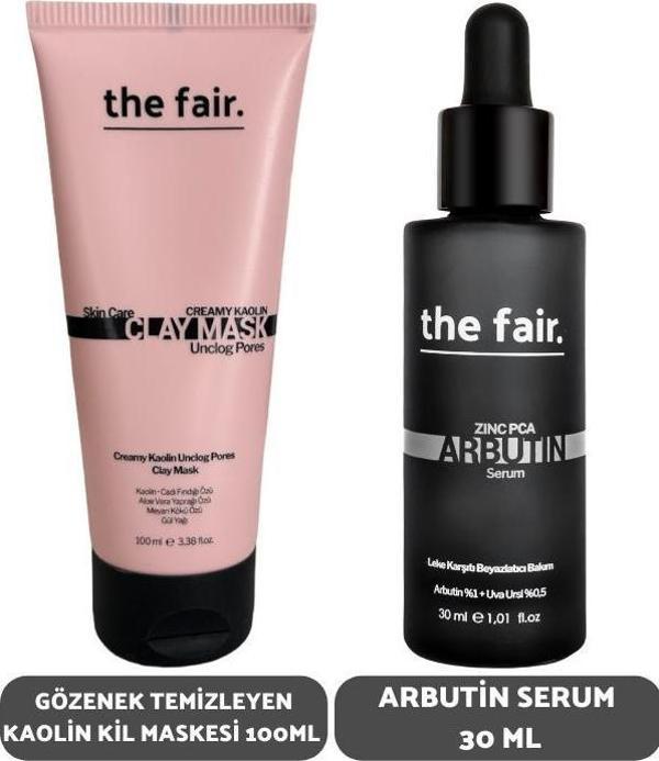 the fair. Gözenek Temizleyen Kaolin Kil Maskesi 100 ml ve Arbutin Serumu 30 ml - Image 1