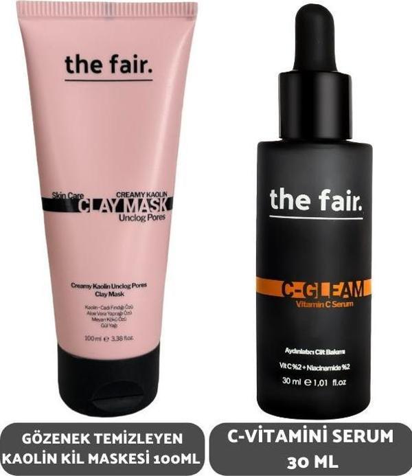 the fair. Gözenek Temizleyen Kaolin Kil Maskesi 100 ml ve C Vitamini Serum Seti 30 ml - Image 1