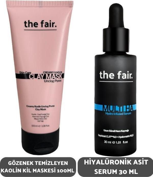 the fair. Gözenek Temizleyen Kaolin Kil Maskesi 100 ml ve Hiyalüronik Asit Serum 30 ml - Image 1