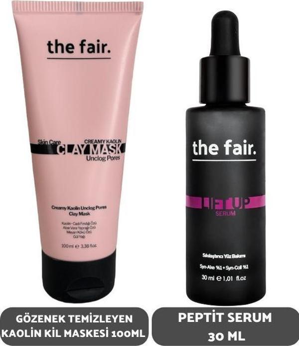 the fair. Gözenek Temizleyen Kaolin Kil Maskesi 100 ml ve Peptit Serum Seti 30 ml  - Image 1