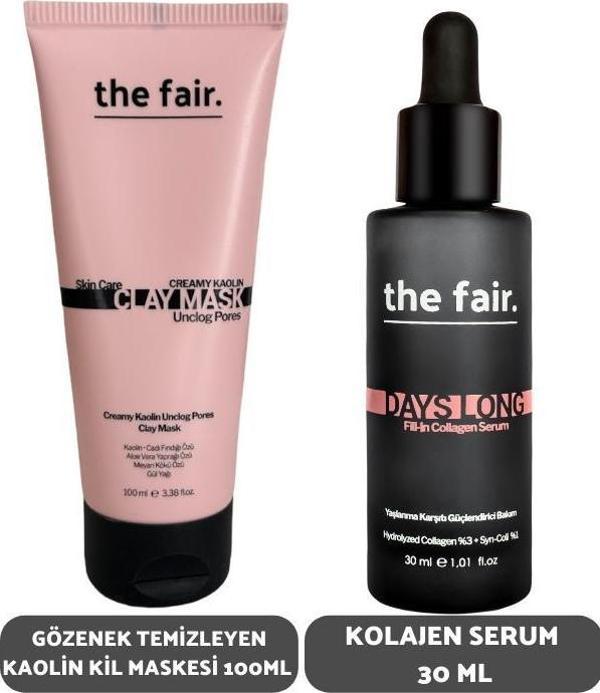 the fair. Gözenek Temizleyen Kil Maskesi 100 ml ve Kolajen Serum 30 ml - Image 1