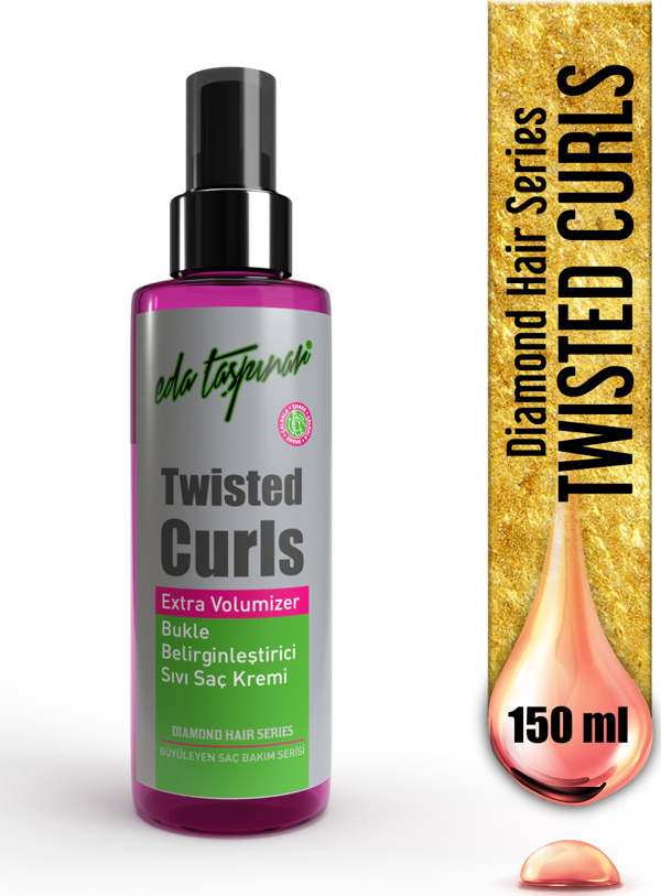 Eda Taşpınar Twisted Curls Bukle Belirginleştirici Sıvı Saç Bakım Kremi - 150 ML (EGX80) - Image 1