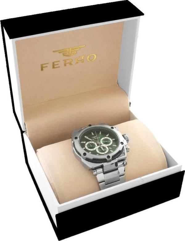 Ferro Silver Renk Çelik Kordunlu Erkek Kol Saati TH-FM31397AWT-J10 - Image 1