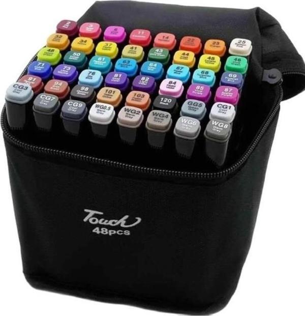 Touch Çift Uçlu Fosforlu Kalem 48 Renk Art Marker - Image 1