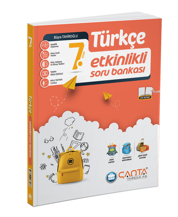 Çanta Yayınları 7. Sınıf Türkçe Etkinlikli Soru Bankası  2024 - 2025 - Çanta Yayınları - Image 1