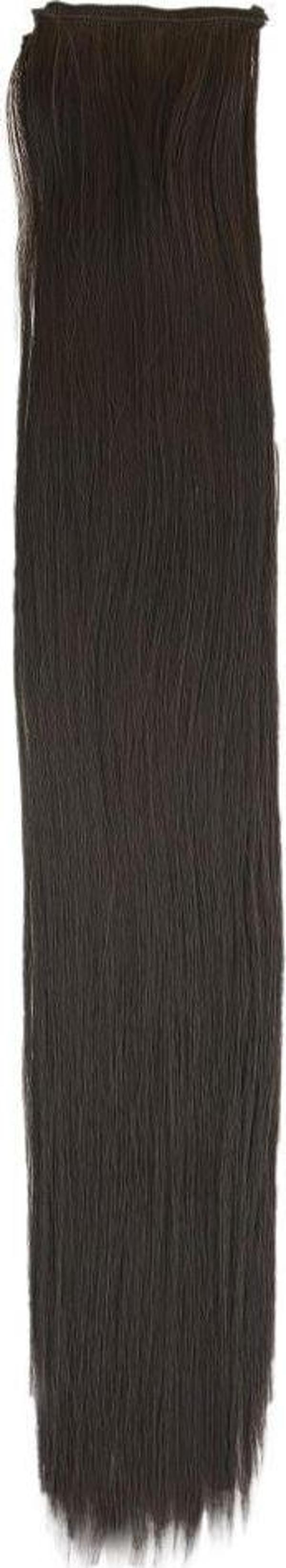  Fiber Sentetik Düz 8 Parça Çıt Çıt - Kahverengi - Image 1