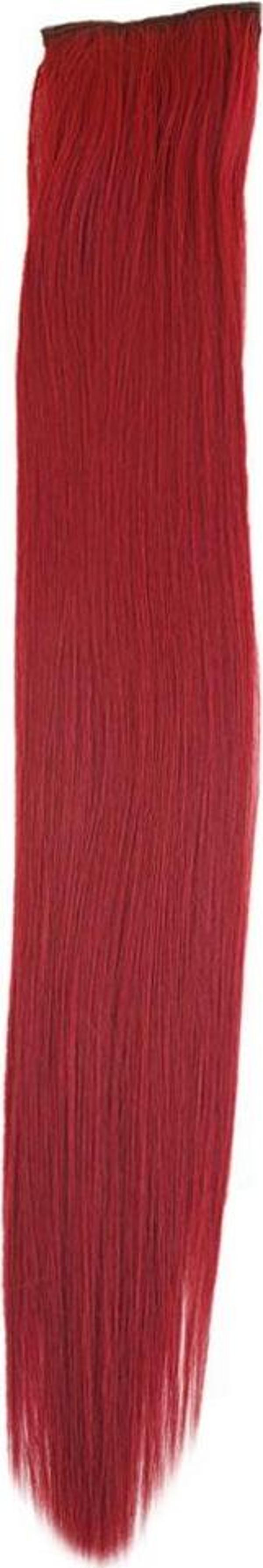  Fiber Sentetik Düz 8 Parça Çıt Çıt - Kızıl - Image 1