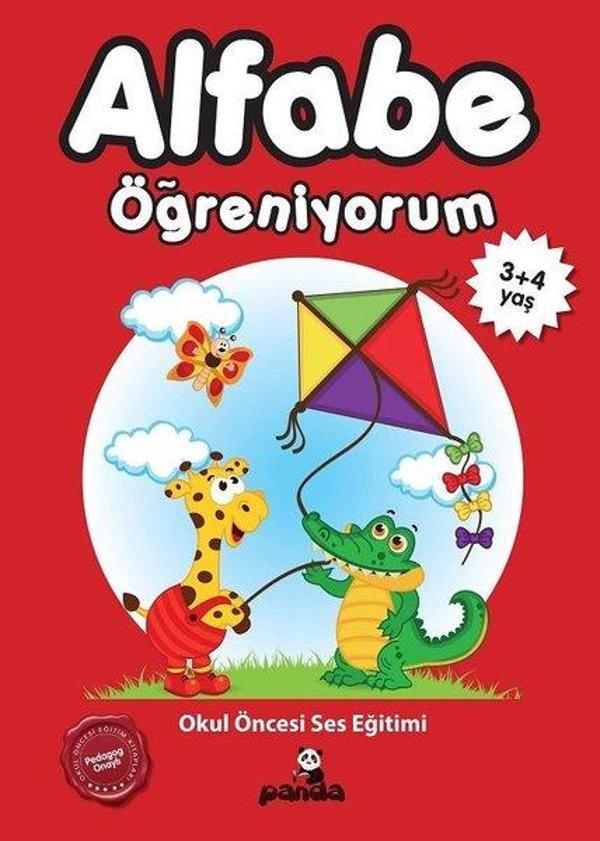 Alfabe Öğreniyorum 3+4 Yaş-Okul Öncesi Ses Eğitimi - Panda - Image 1
