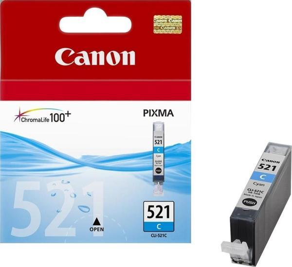 Canon CLI-521C Cyan Mavi Mürekkep Kartuş MP260-540-550-560-620-630 MX860-870 - Image 1