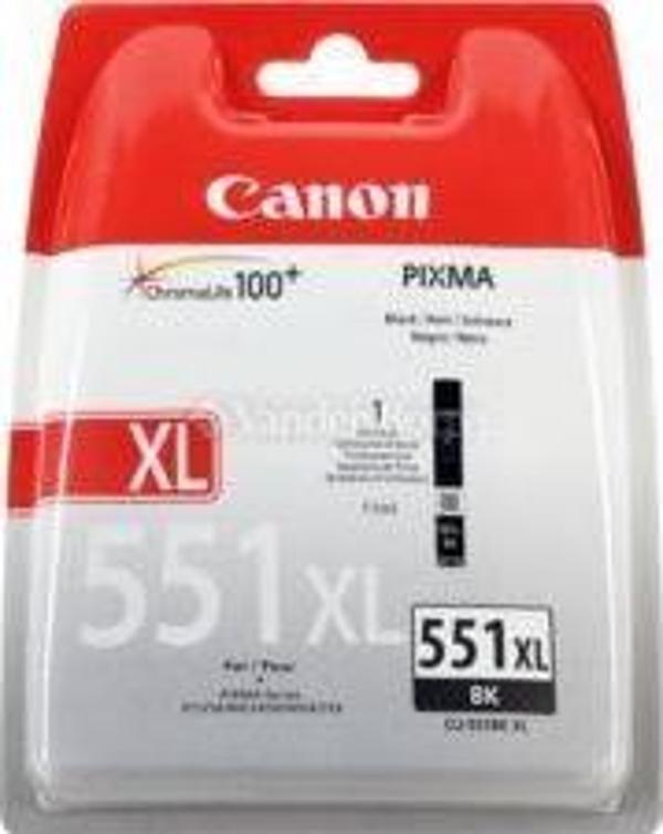 Canon CLI-551XL BK Black Siyah Yüksek Kapasiteli Mürekkep Kartuş IP7250 MX925 - Image 1