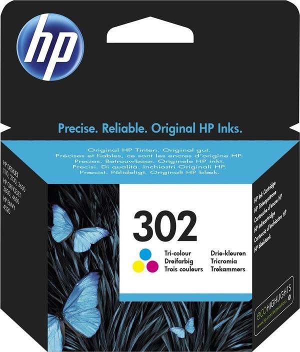 HP 302 Color Renkli Kartuş F6U65AE - Image 1