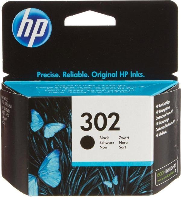 HP 302 Black Siyah Kartuş F6U66AE - Image 1