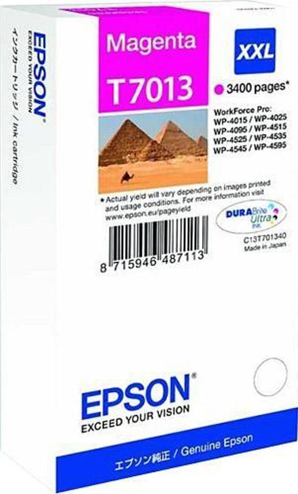 Epson T7013 Magenta Kırmızı 3.400 Sayfa Mürekkep Kartuş T70134010 - Image 1