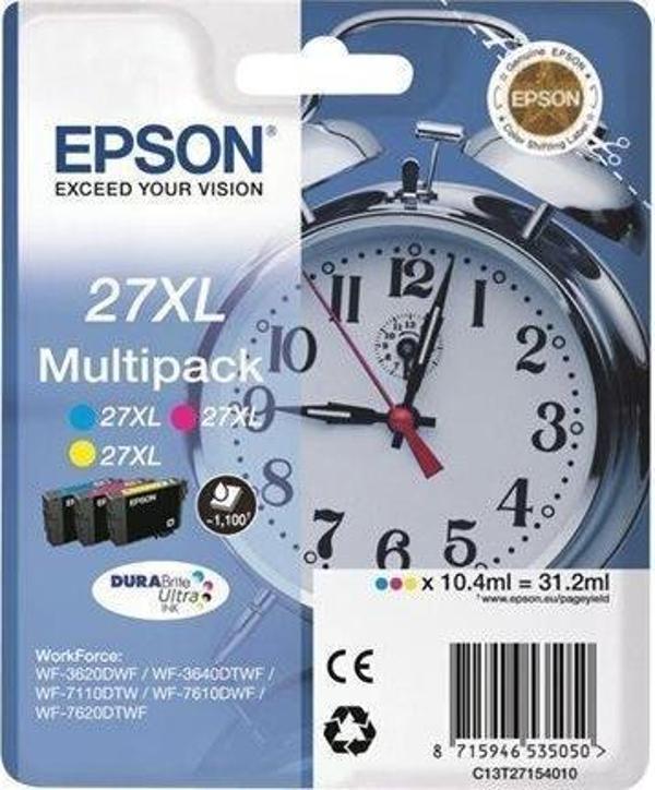 Epson 27XL Multipack 3'lü Mürekkep Kartuş T27154022 - Image 1