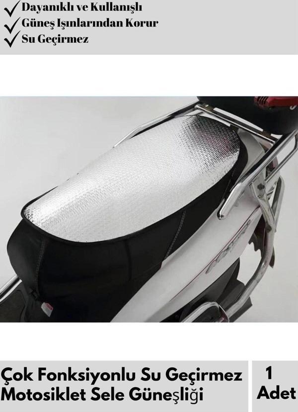 Özel Model Güneş Işığı&Yağmura Dayanıklı Kolay Kullanım Uzun Ömürlü Motosiklet Sele Güneşliği - Image 1