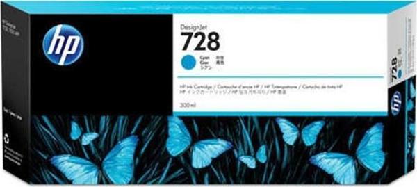 HP 728 Cyan Mavi 300ML Plotter Kartuşu F9K17A - Image 1