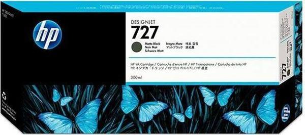 HP 727 Matte Black Mat Siyah 300ML Plotter Kartuşu C1Q12A - Image 1
