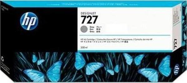 HP 727 Gray Gri 300ML Plotter Kartuşu F9J80A - Image 1