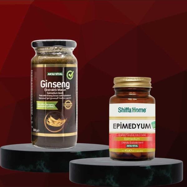 Çare Burada Epımedium 60 Kapsül Ve Epimedium İlaveli Ginseng Ekstraktlı Macun 300 Gr - Image 1