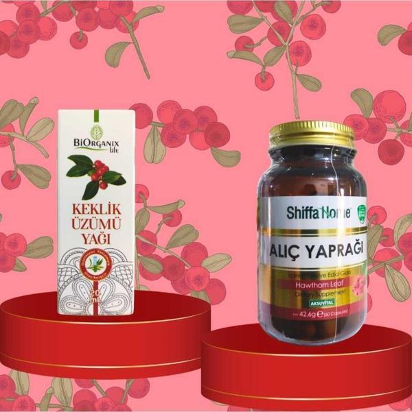Çare Burada Keklik Üzümü Yağı 20 Ml Ve Alıç Yaprağı Kapsül 60 Kapsül - Image 1