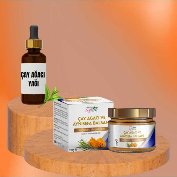 Çare Burada Çay Ağacı Yağı 20 Ml Ve Çay Ağacı Yağı Ve Aynısefa Balsam 20 Gr - Image 1
