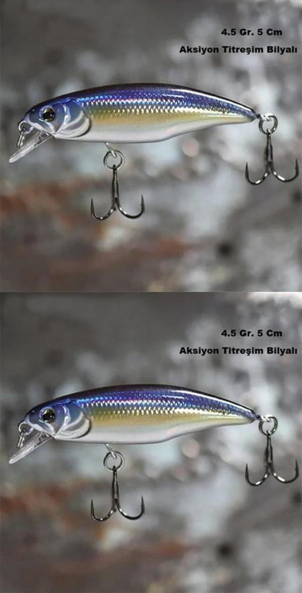 2 Adet 4.5Gr. Rapala Lures JigYem Yapay Suni Yem Turna Levrek Alabalık Yem Maket Balık - Image 1