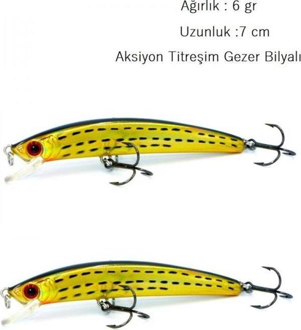 2 AdetRapala LuresSuni Yem  6 Gr.7cm Turna Levrek Rapala LüferAilesi JigYem YapayYemi - Image 1