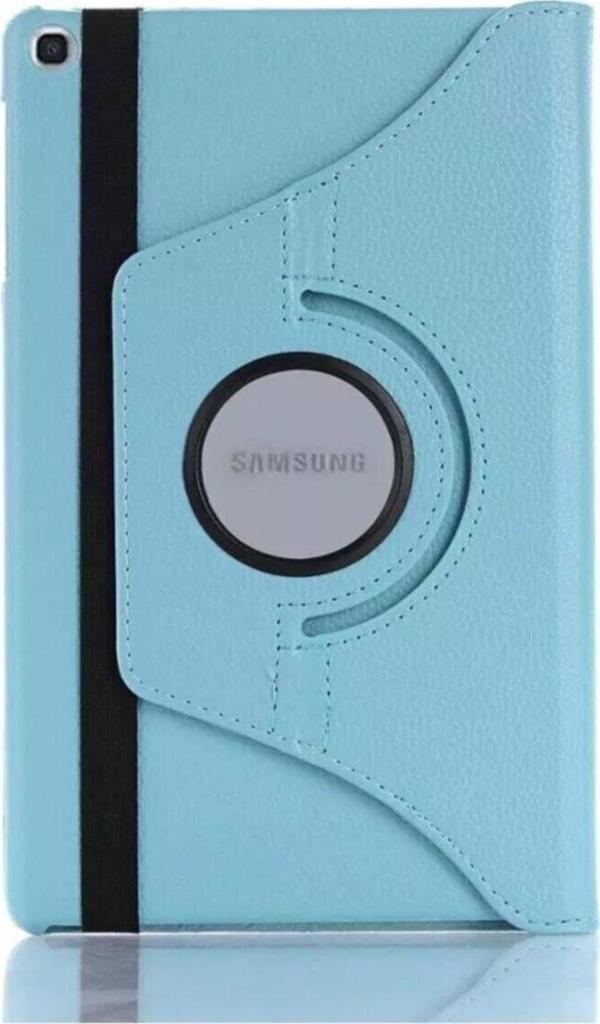 GoGoPlus Samsung Tab A7 T500 T505 Kılıf 10.4 360 Standlı Dönebilen Tablet Kılıfı Mavi +Tablet Tutucu Hediye - Image 1