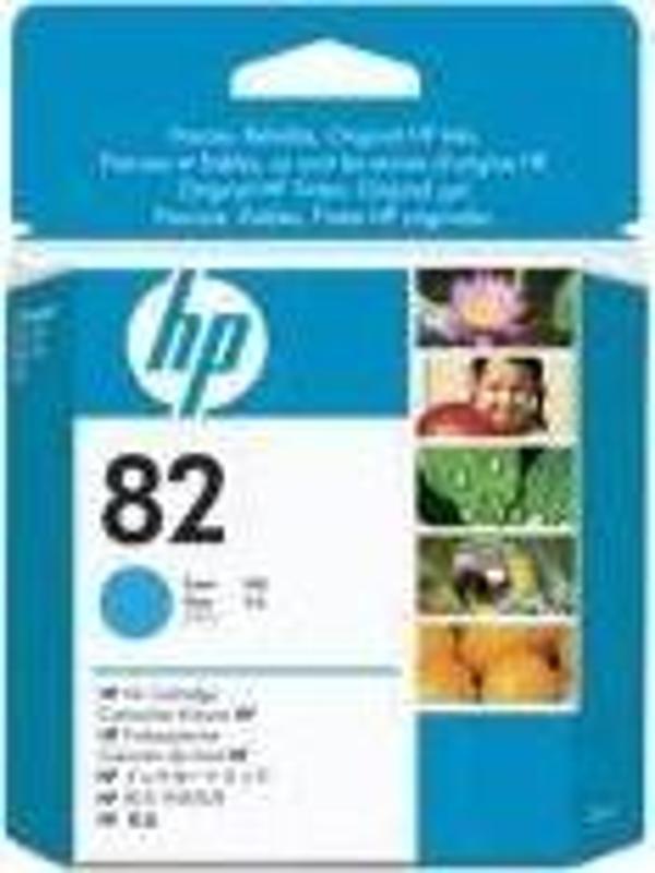 HP 82 Cyan Mavi 28ML Kartuş CH566A - Image 1