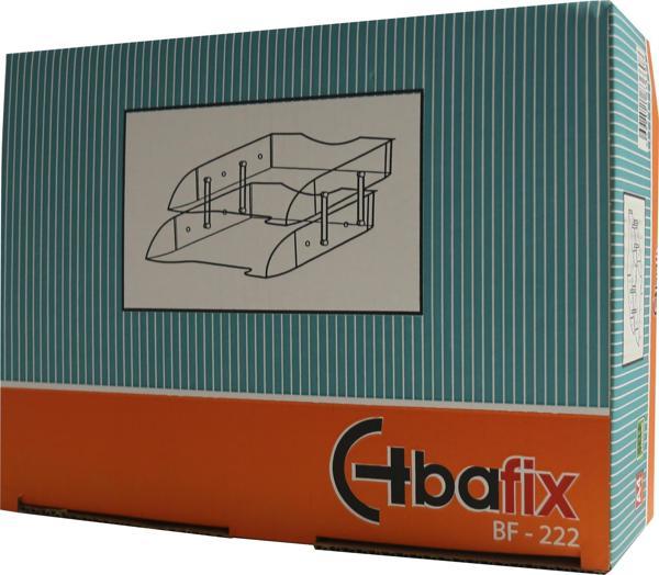 Bafix Evrak Rafı Hareketli Plastik 2 Lİ Şeffaf Evrak Rafı (8 Adet) - Image 1