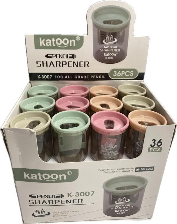 Bafix Katoon Kalemtıraş Çiftli Hazneli Kalemtıraş 36 Lı Paket - Image 1