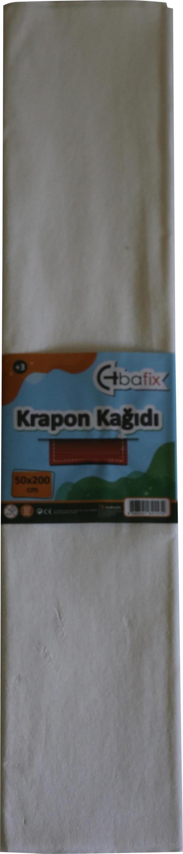 Bafix Krapon Kağıdı 50x200 CM Beyaz Krapon Kağıdı 10 Lu Paket - Image 1